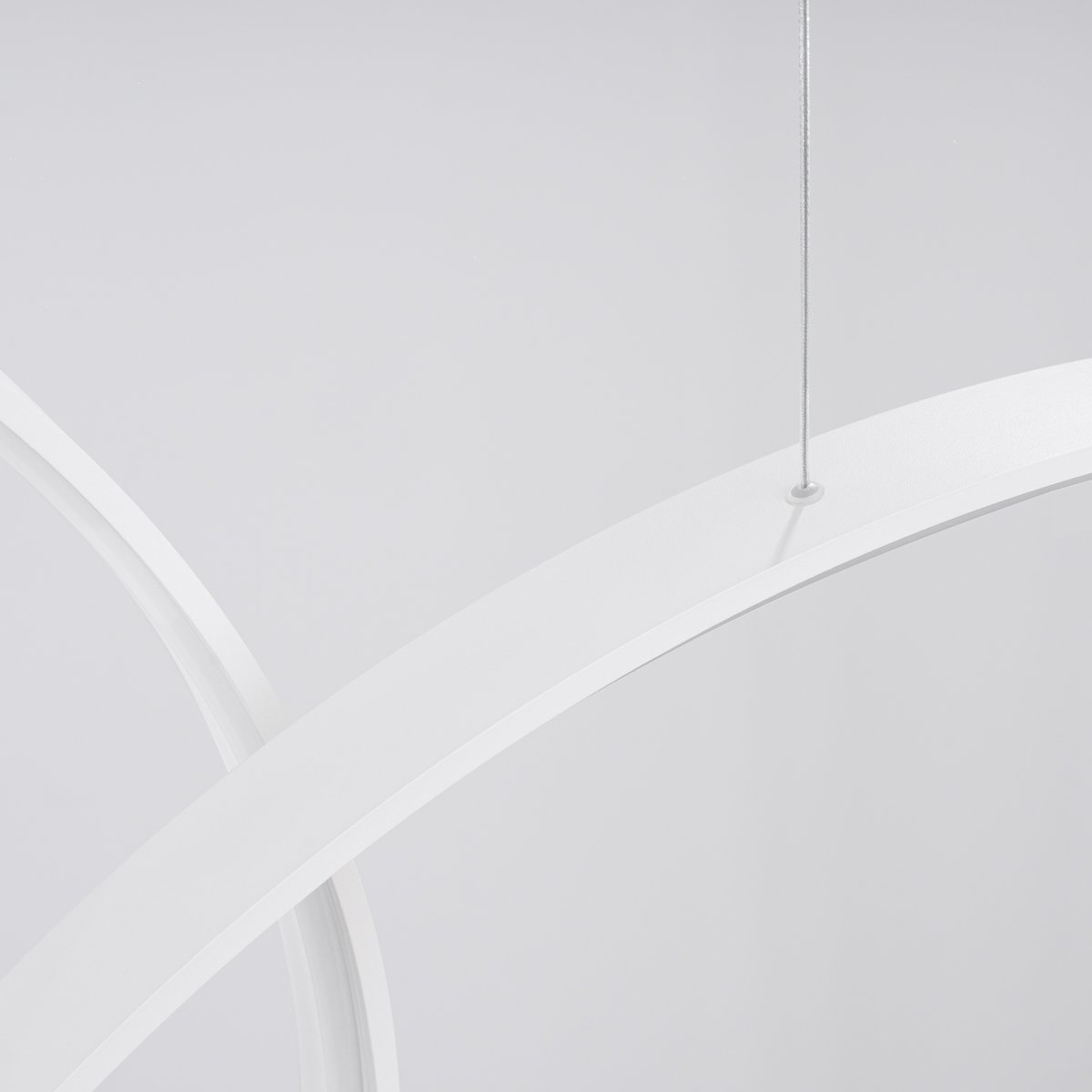 Suspension Aluminium Blanc LED 5 Rio blanc, EDEN