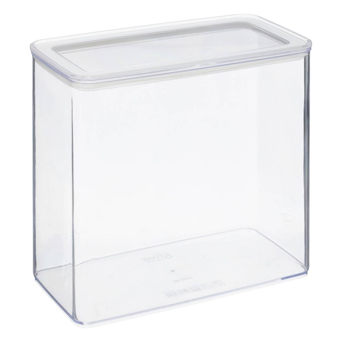 Boîte de conservation rectangulaire ESKE transparent, 5FIVE SIMPLY SMART