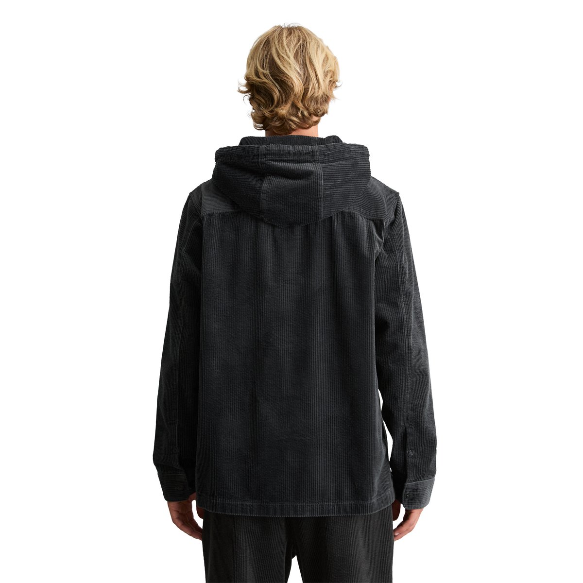 Surchemise en velours côtelé, coupe régulière en coton biologique gris, MARC O’POLO DENIM