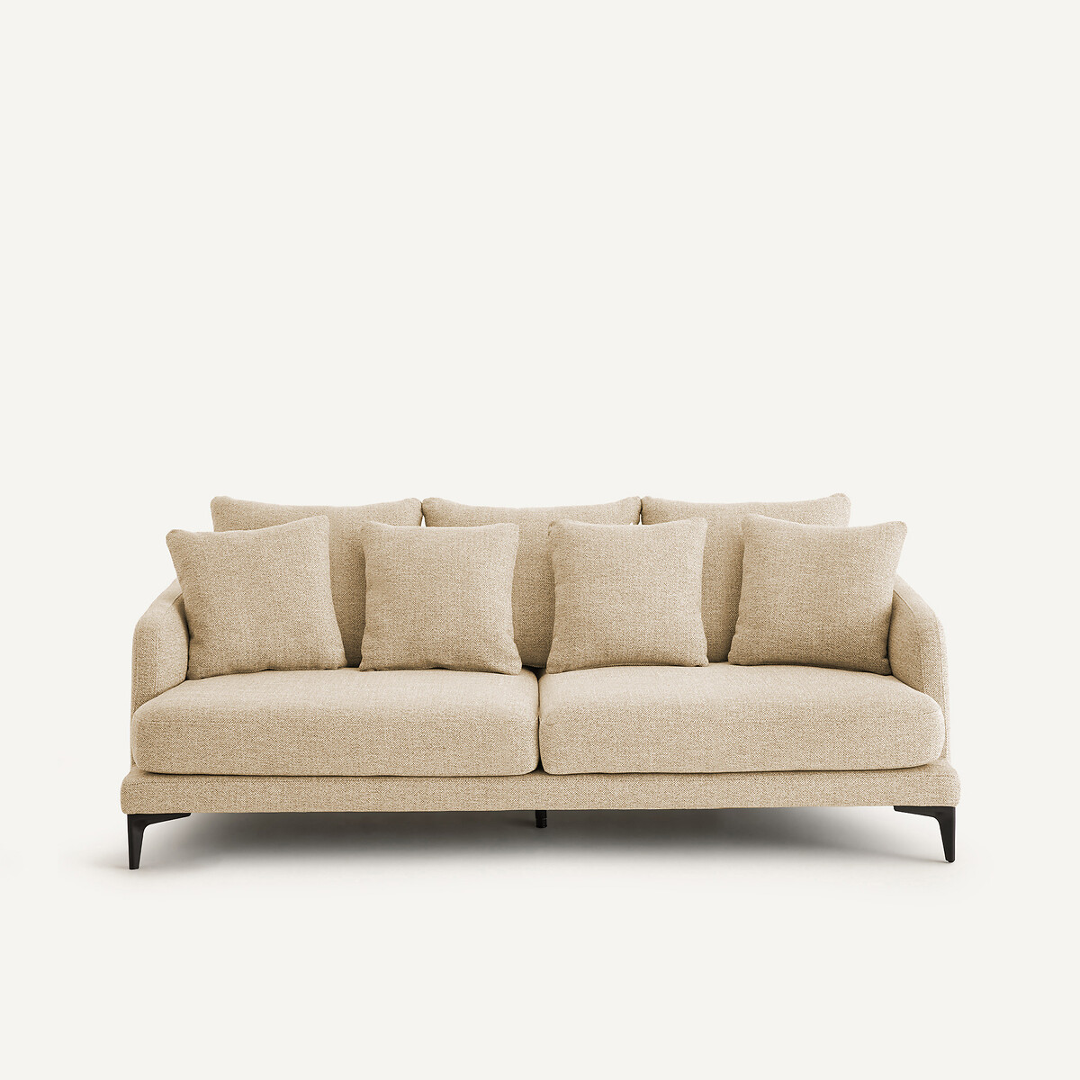 3- oder 4-Sitzer-Sofa aus strukturiertem Mischgewebe, MODERNISTE, Design Emmanuel Gallina masala, AM.PM X EMMANUEL GALLINA