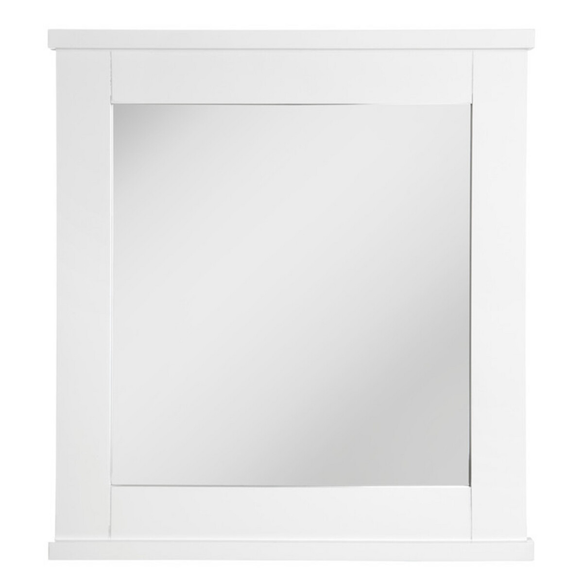 44cm Pentland Wall Mirror in White Wood white, SO'HOME