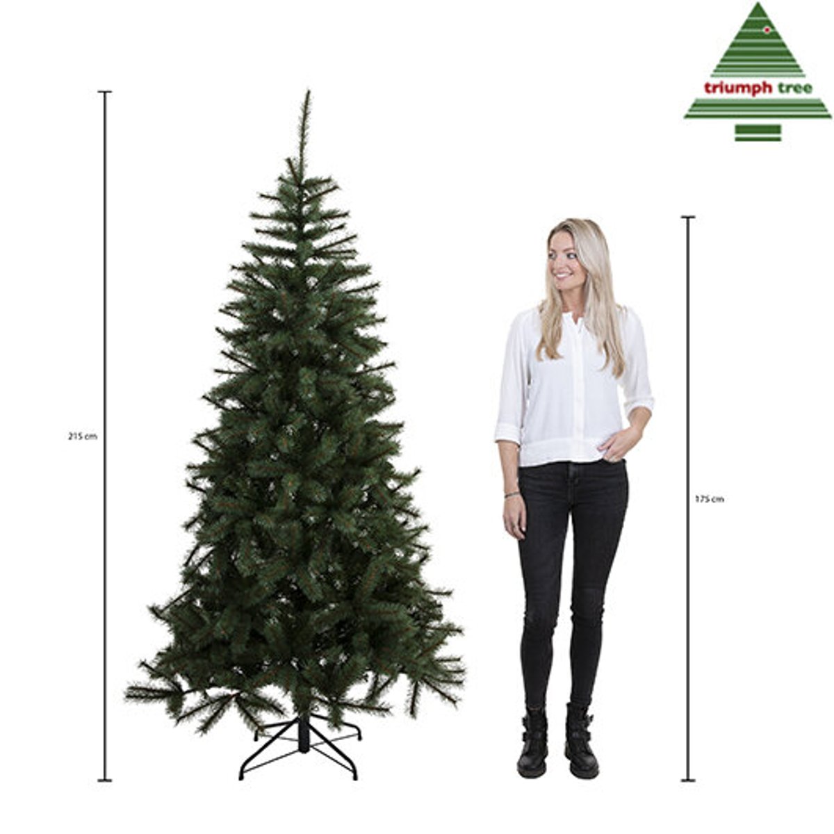 Sapin de Noël H215 cm FORRESTER vert, TRIUMPH TREE