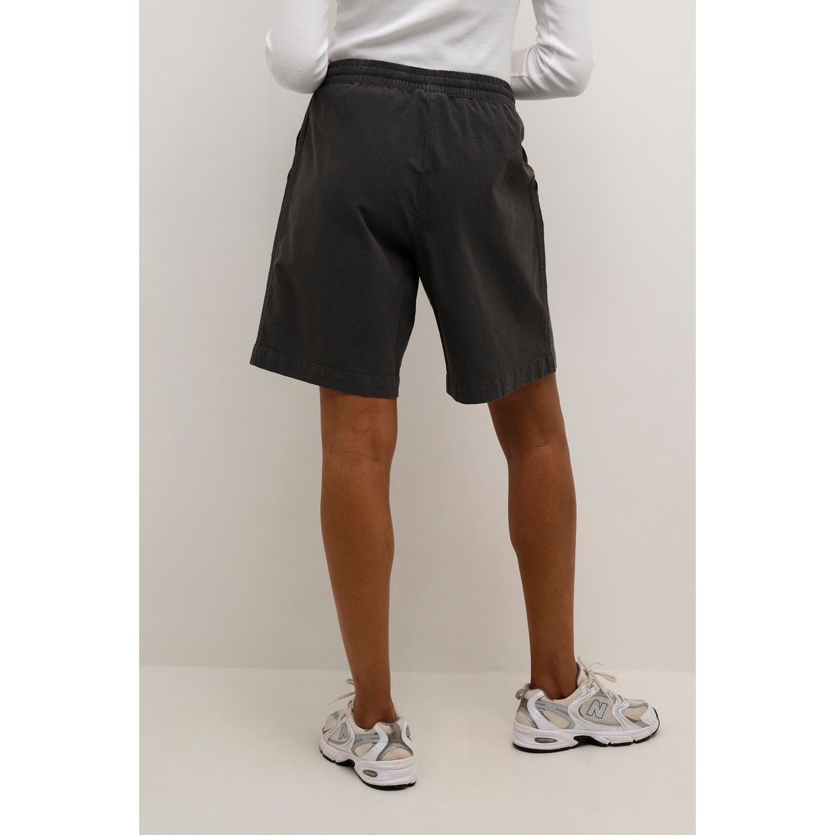 Shorts casual noir black oyster, KAFFE