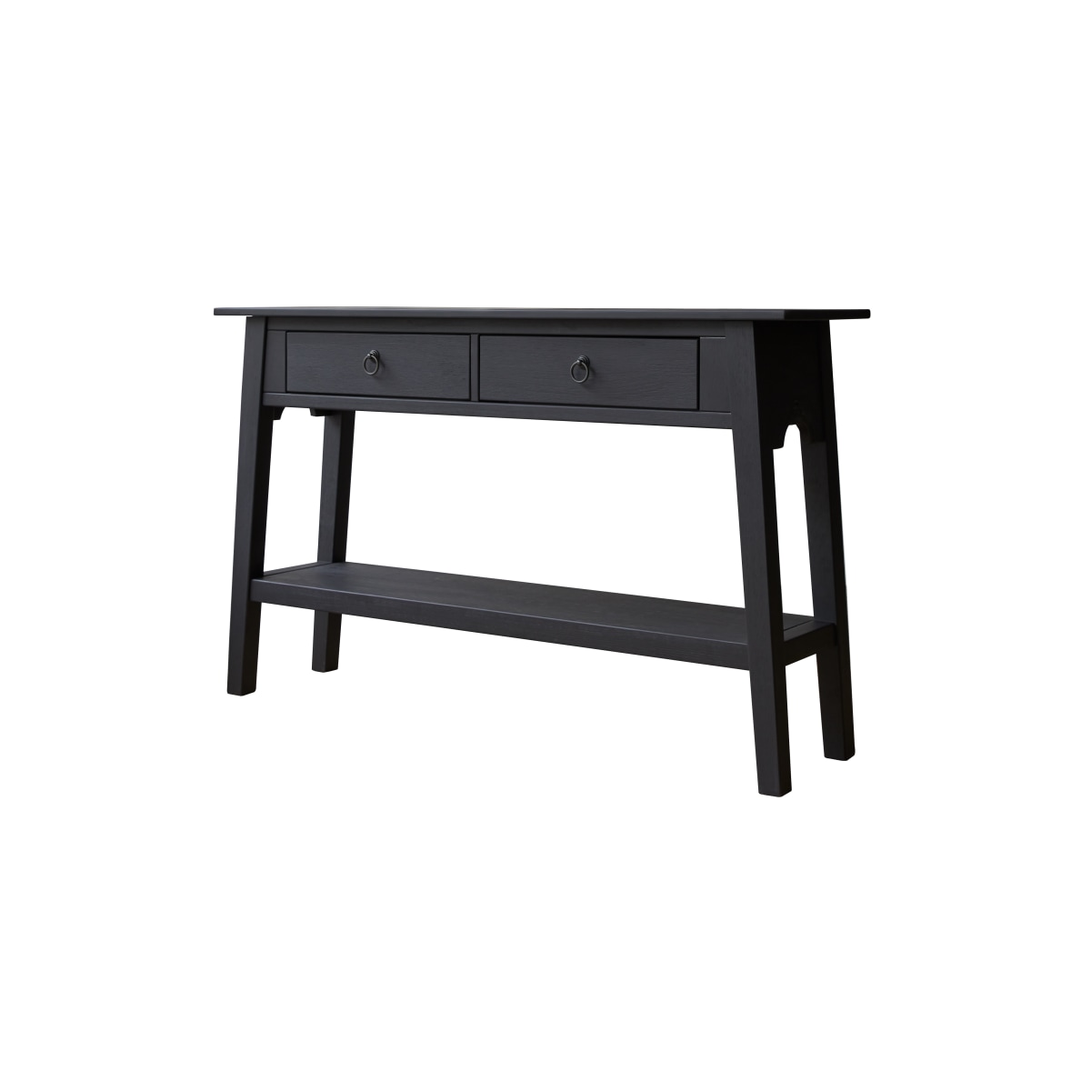 Console en Pin massif, THAKI BLACK noir, TIKAMOON