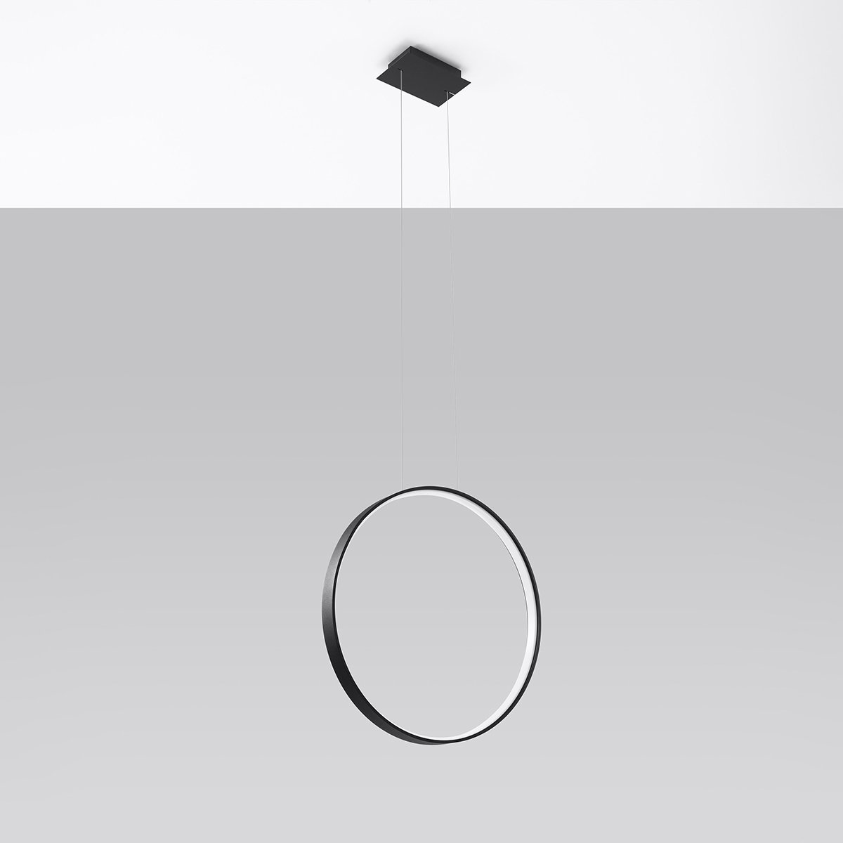 Suspension Aluminium Blanc LED 1 Rio blanc, EDEN