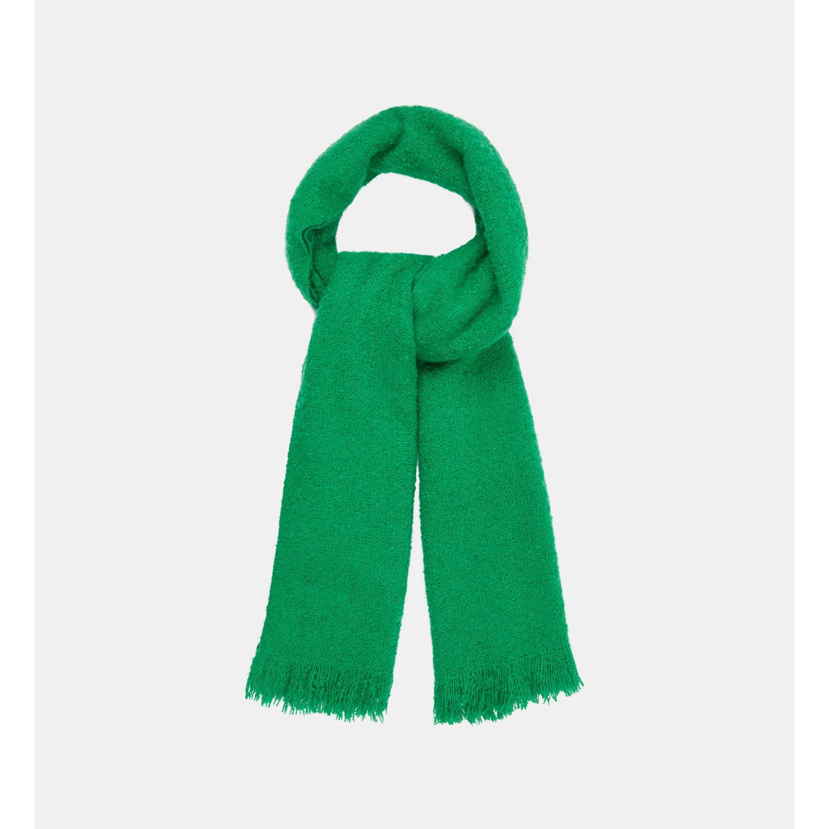 Echarpe large basile unie vert, GALERIES LAFAYETTE