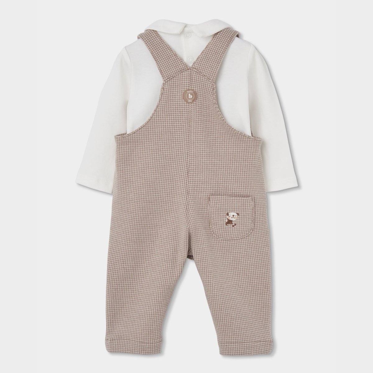 Ensemble bébé garçon maille carreaux broderie petit chien multicolore, BOBOLI