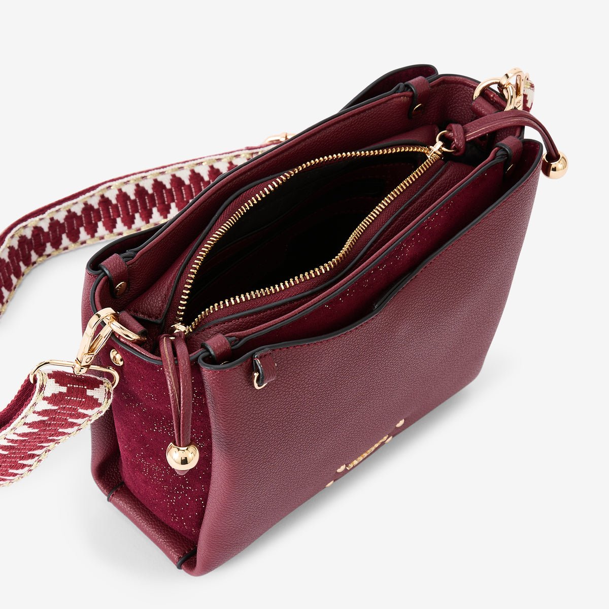 Sac multi poches  Roseanna bordeaux,doré, LOLLIPOPS