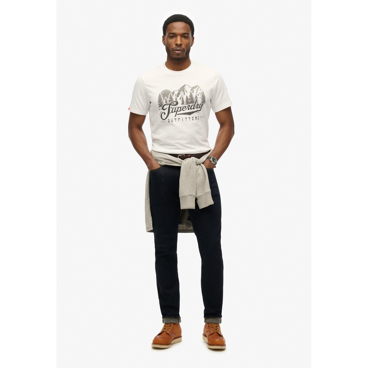T-shirt Outfitters optic, SUPERDRY
