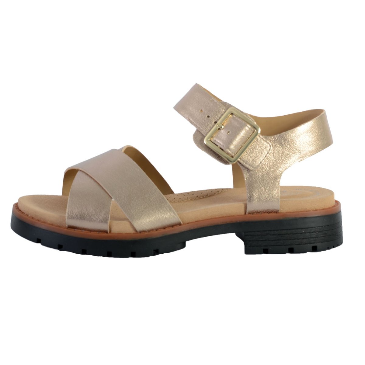 Sandales Cuir Orinoco Strap platine, CLARKS