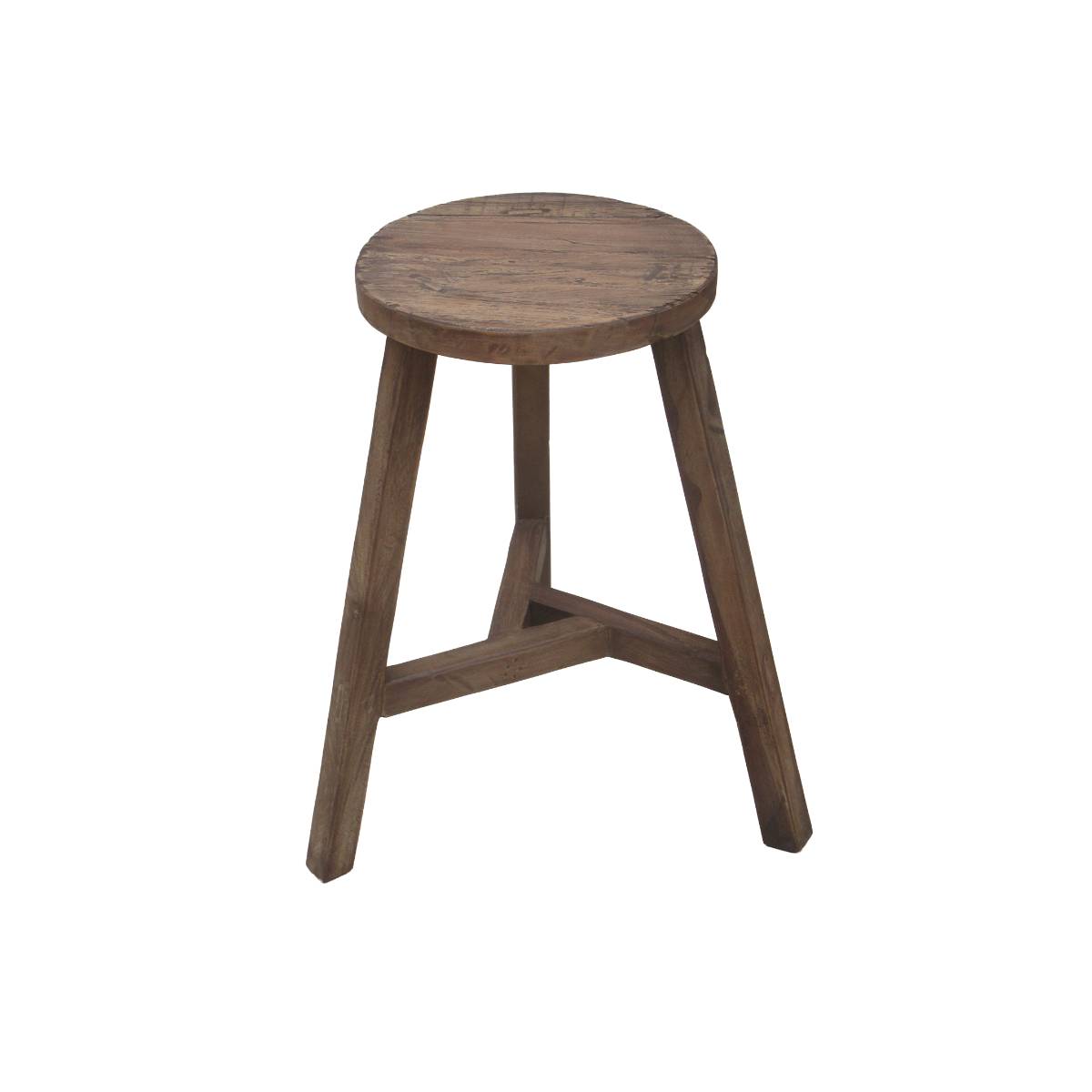 Tabouret Nolah bois foncé, MADE IN MEUBLES