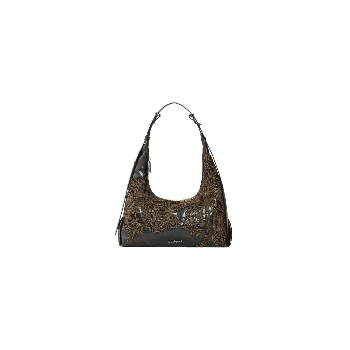 Petit sac à bandoulière marron, DESIGUAL
