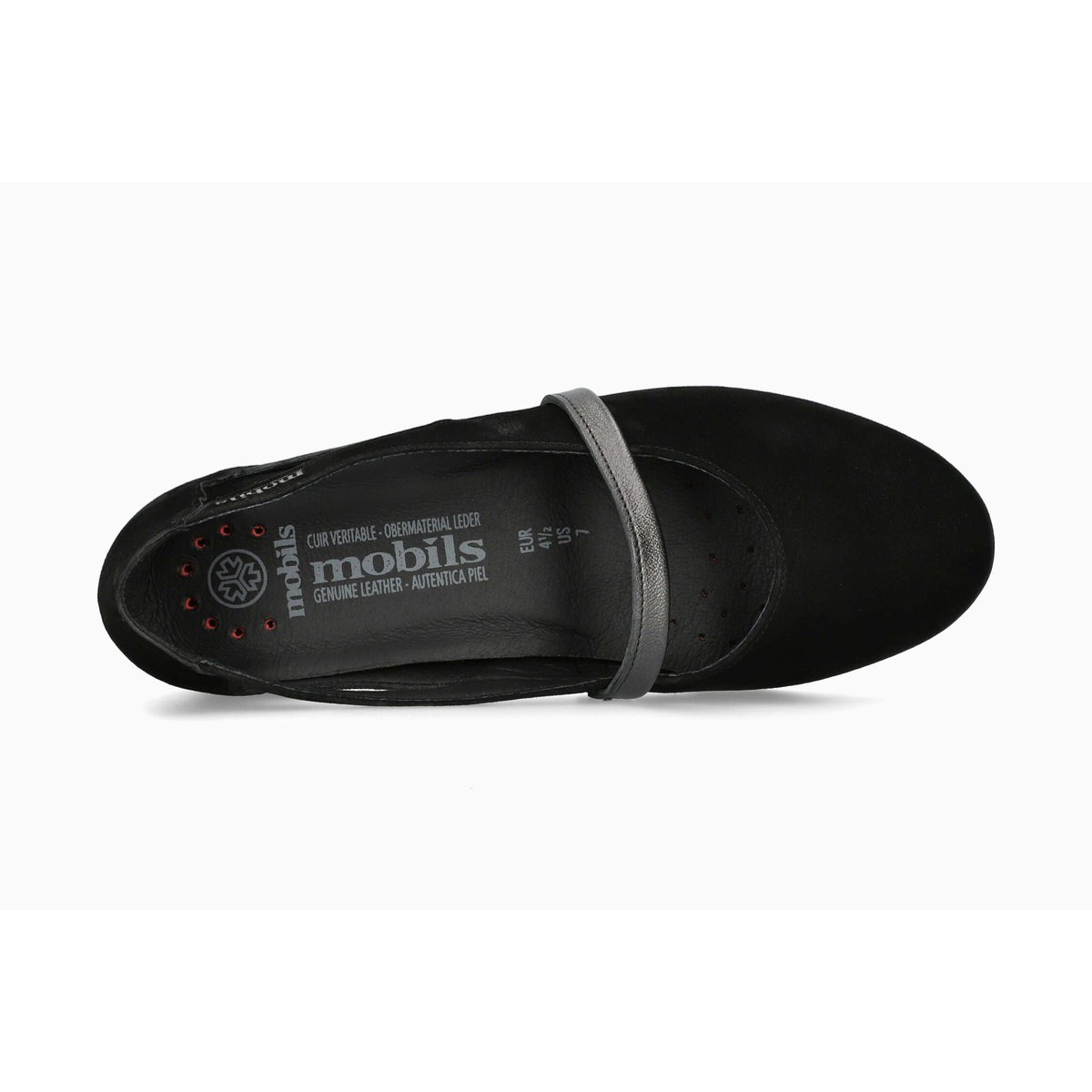 Ballerines en cuir SAMYA noir 5147, MEPHISTO