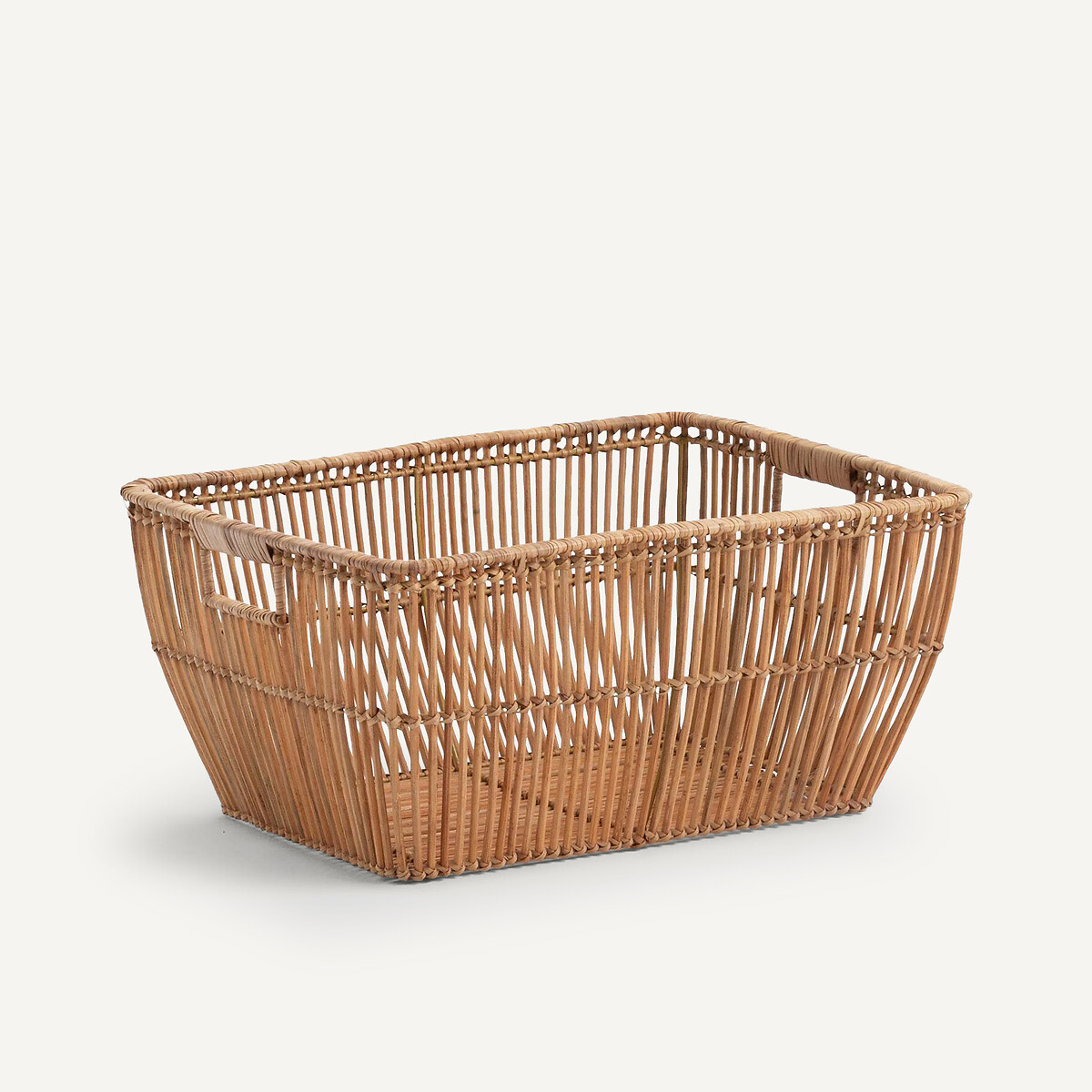 Panier à linge rotin L50xH24cm Sentaku naturel, AM.PM