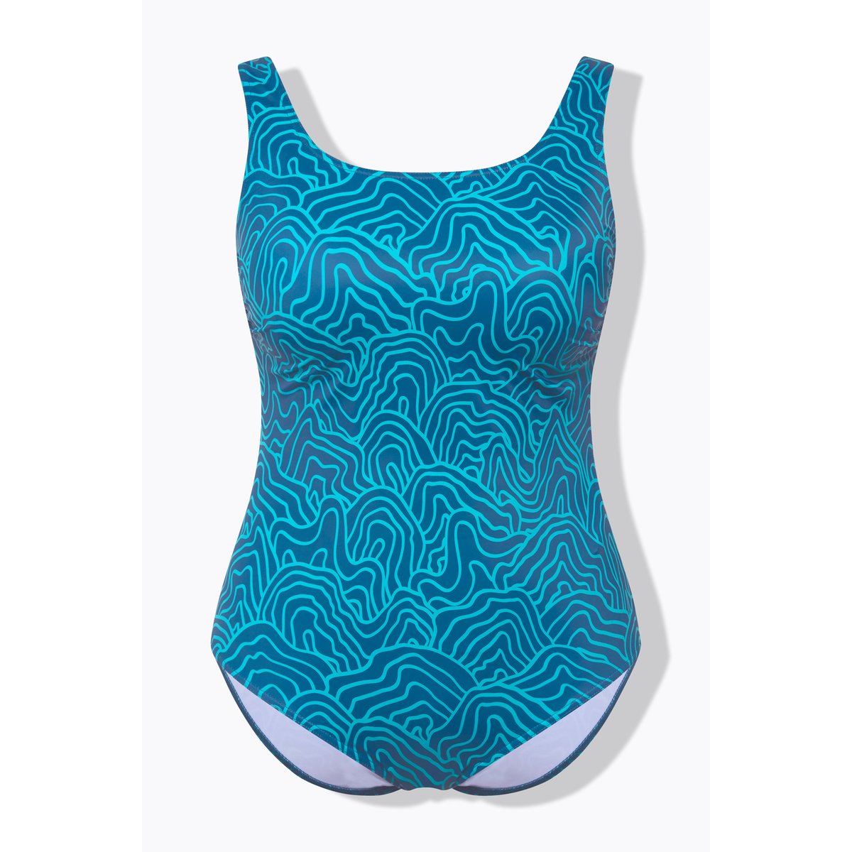 Maillot de bain sans bonnets souples pétrole foncé, ULLA POPKEN
