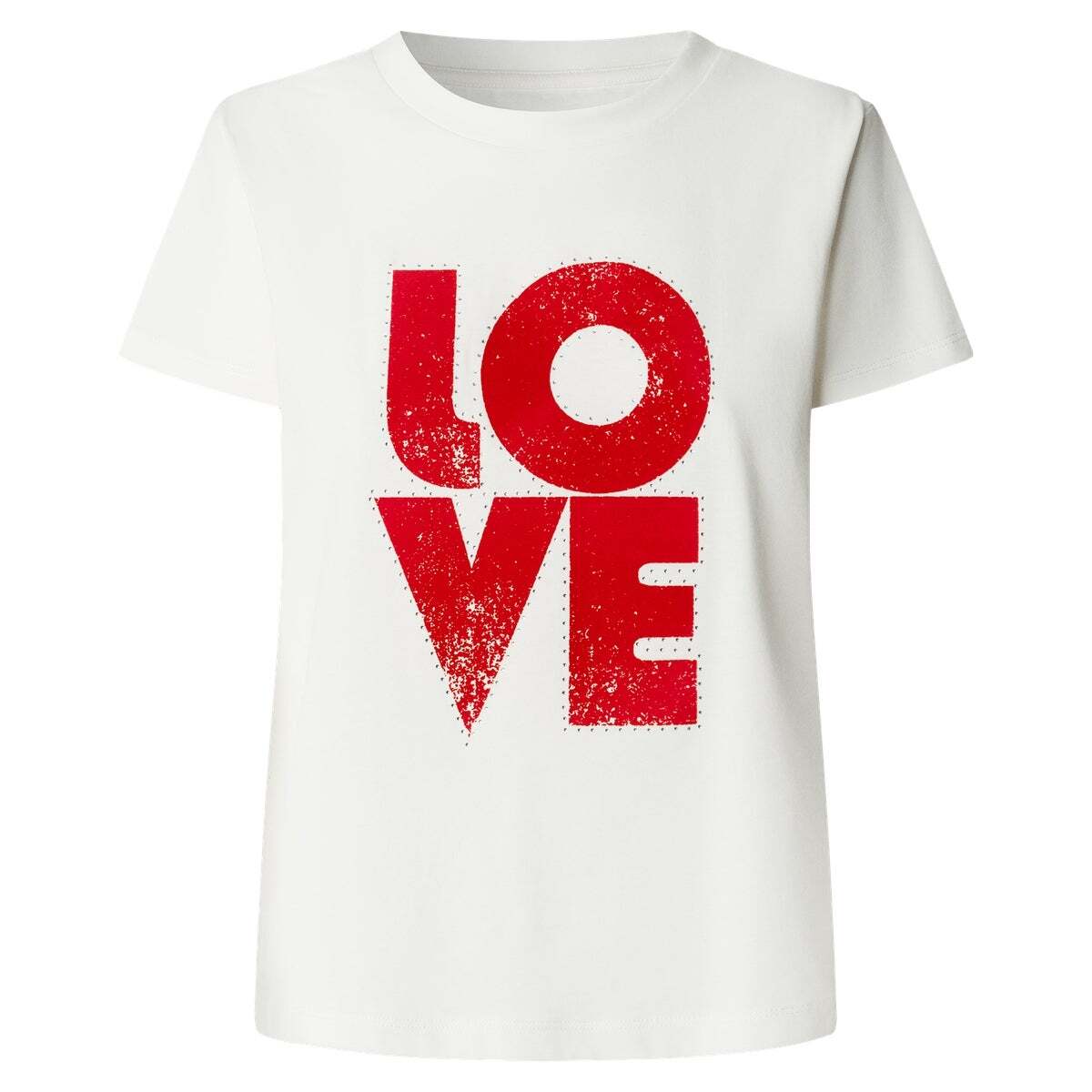 T-Shirt Avec Imprimé Graphique blanche mousse, PEPE JEANS