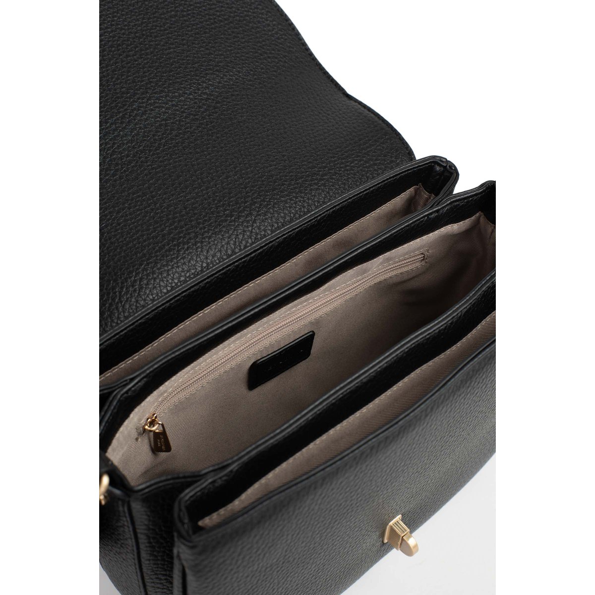 Sac porté épaule 1 anse ZORA noir, HEXAGONA