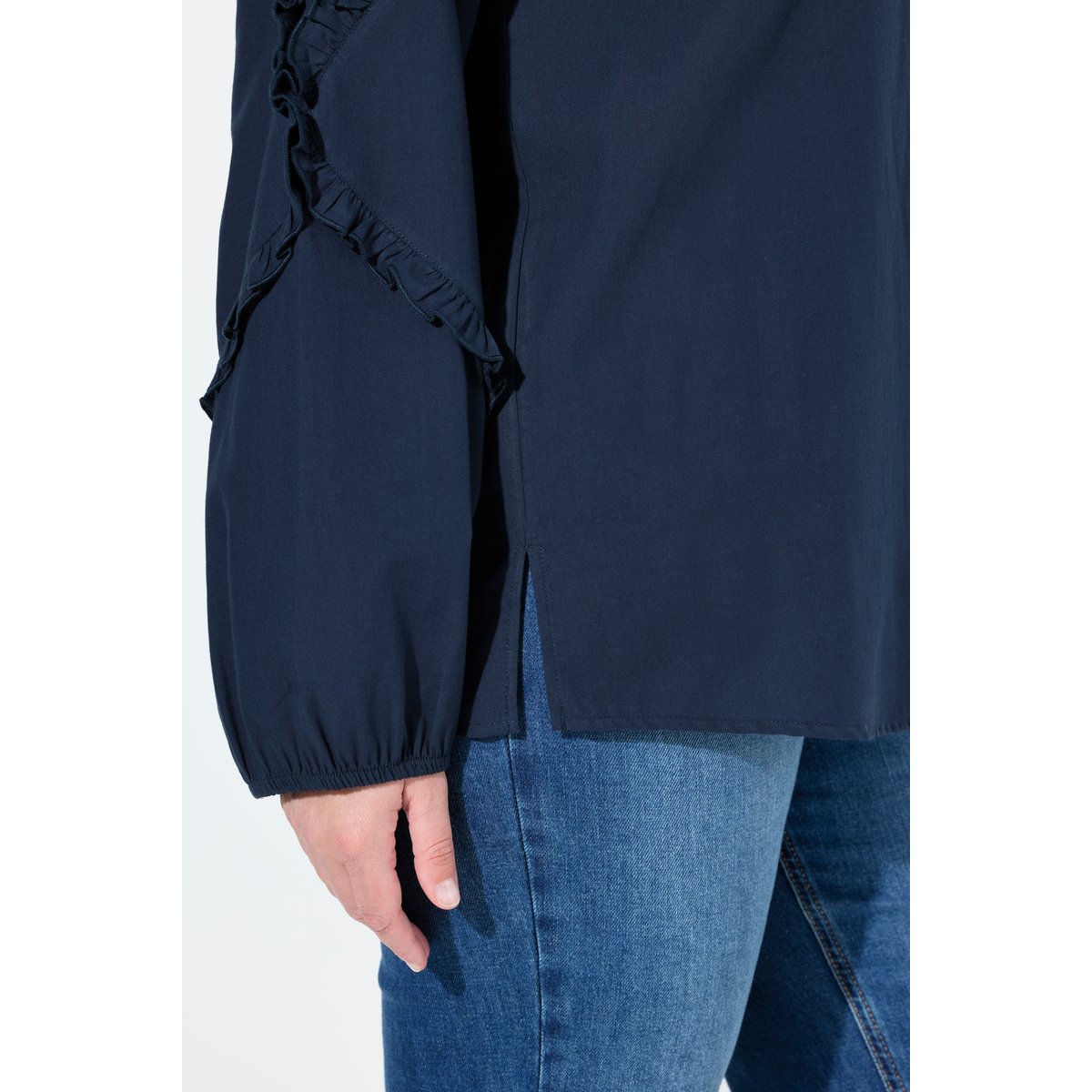 Tunique en coton bio bleu marine, ULLA POPKEN