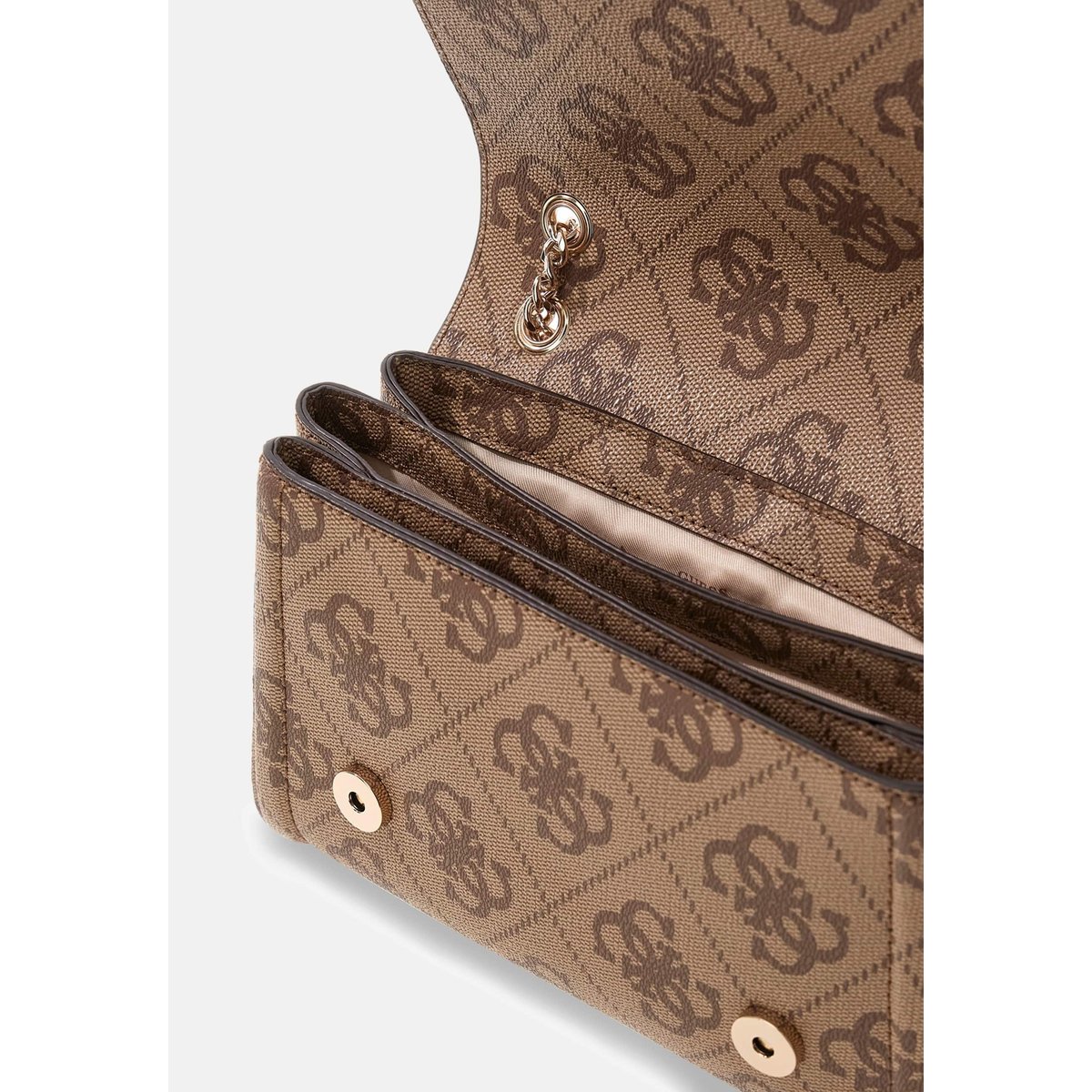 Sac Bandoulière Logo Noelle beige multi, GUESS
