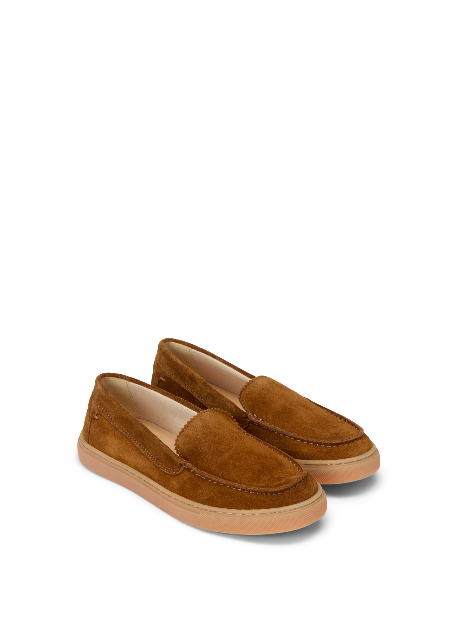 Loafer Modèle Kara en cuir velours huilé marron, MARC O'POLO