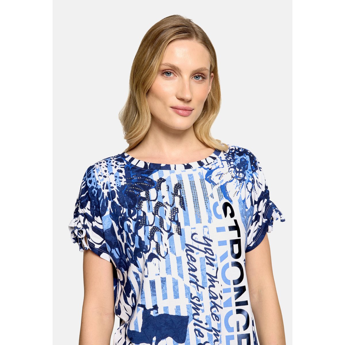 Haut casual à impression bleu/blanc, BETTY BARCLAY