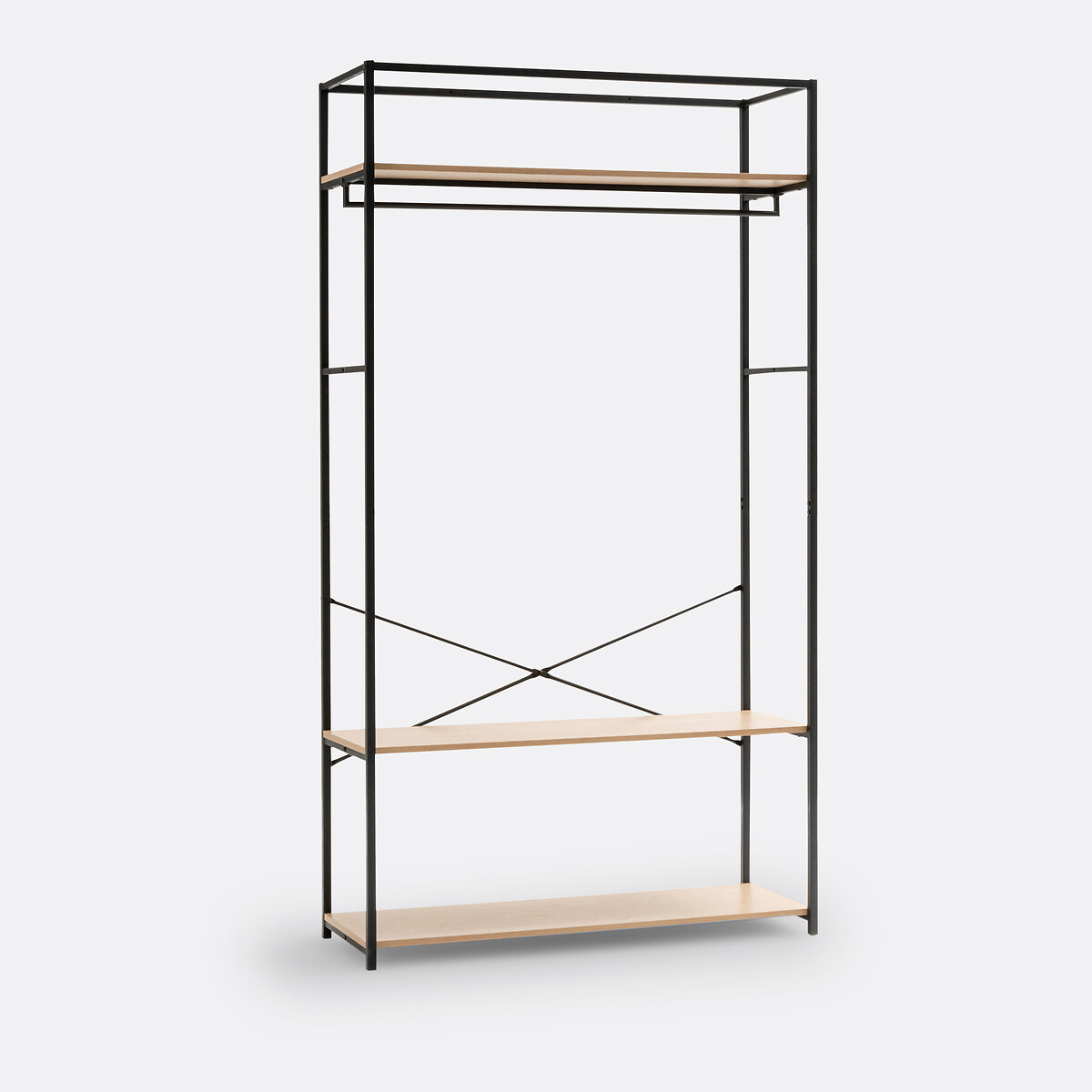 Módulo de armario an. 110 cm, Adarbi negro/madera, LA REDOUTE INTERIEURS