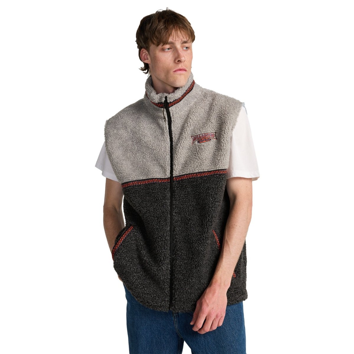 Polaire demi-zip SINCE 73 TOMSTONE noir black heather, BILLABONG