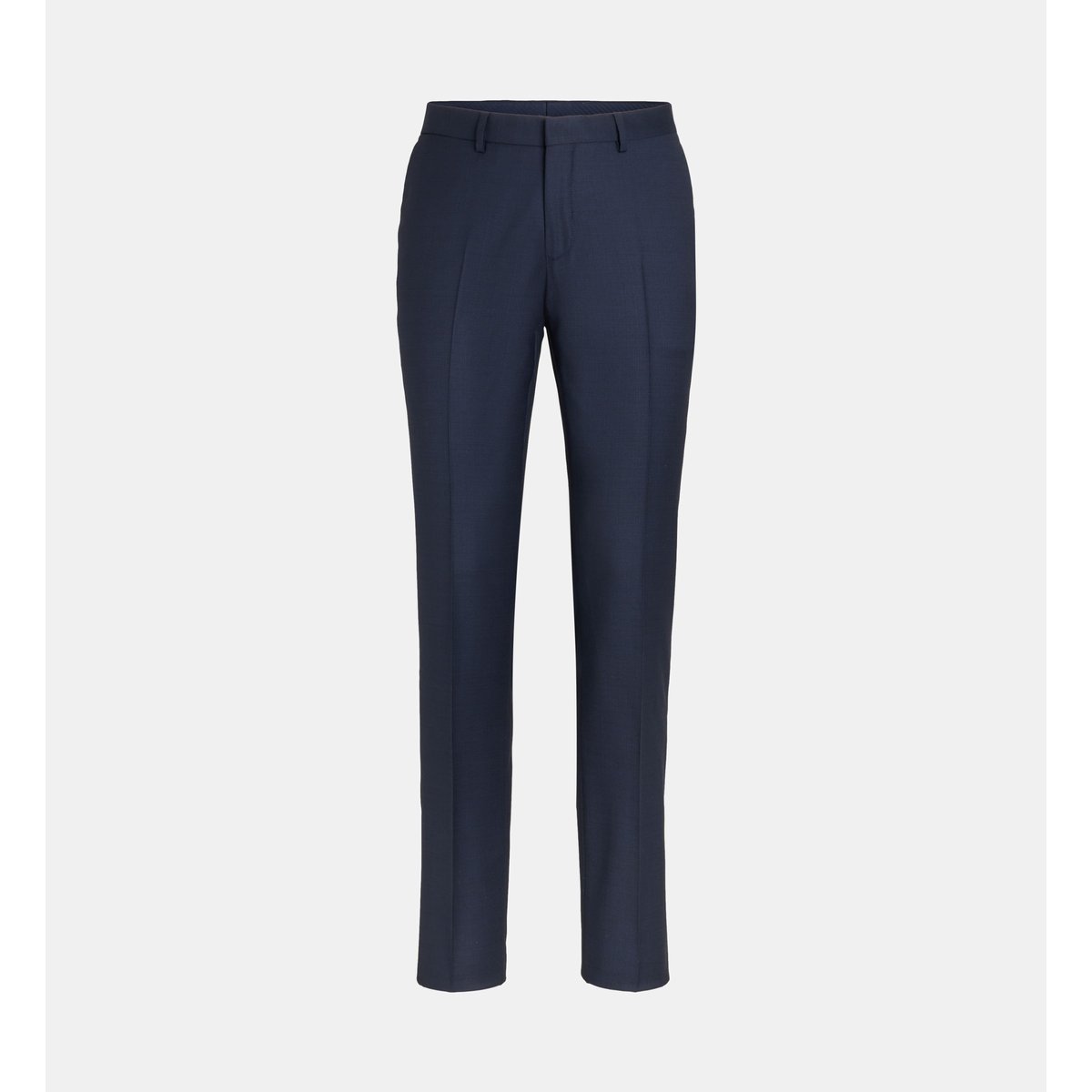 Pantalon de costume ajusté bacco armure laine italienne bleu marine, COMPTOIR GL