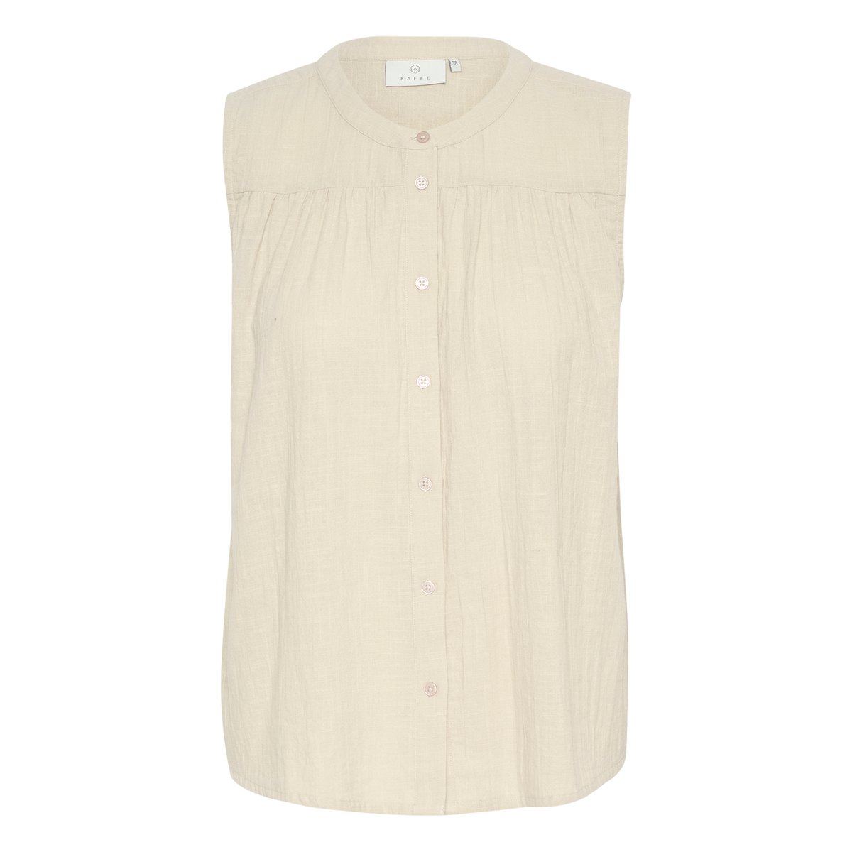Short sleeved blouse gris feather gray, KAFFE