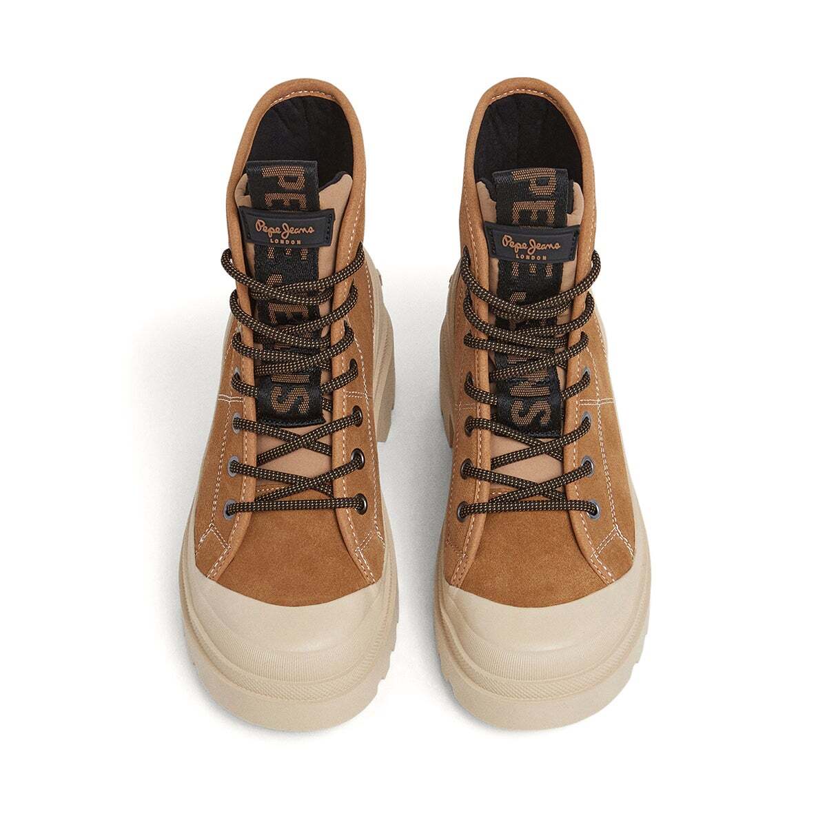Bottines En Daim Avec Fermeture À Lacets brun brun, PEPE JEANS