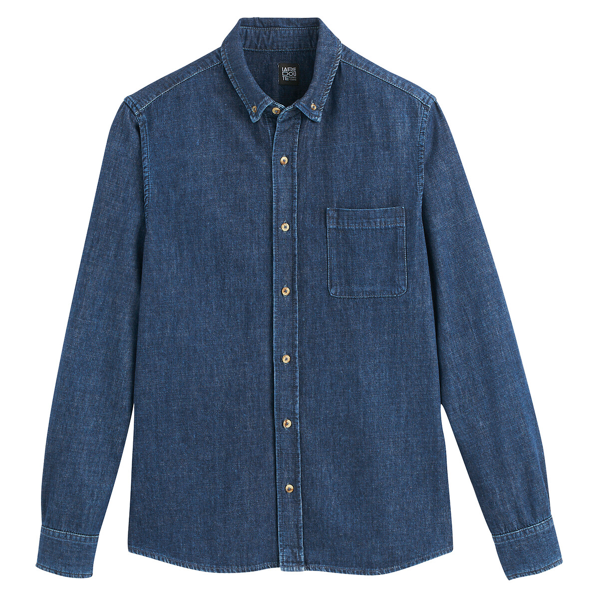 Denim Shirt untreated blue, LA REDOUTE COLLECTIONS