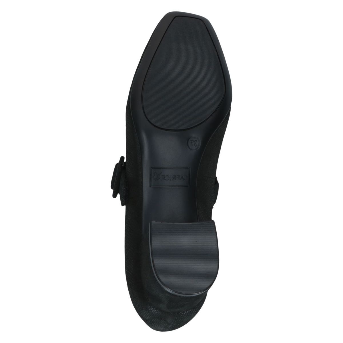 Escarpin en cuir noir suède, CAPRICE