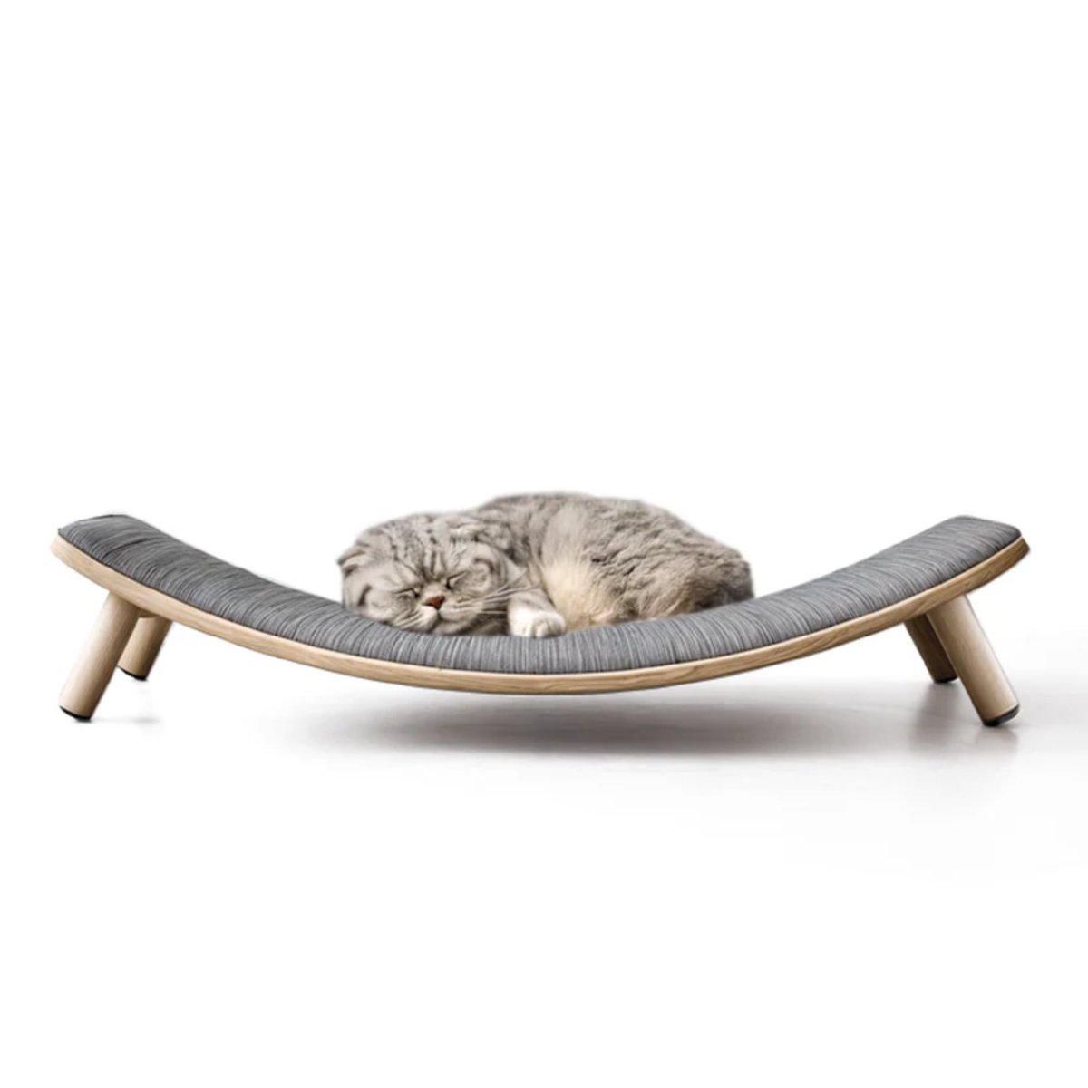 Lit en bois pour chat Loya Large beige, MAMAPETZ