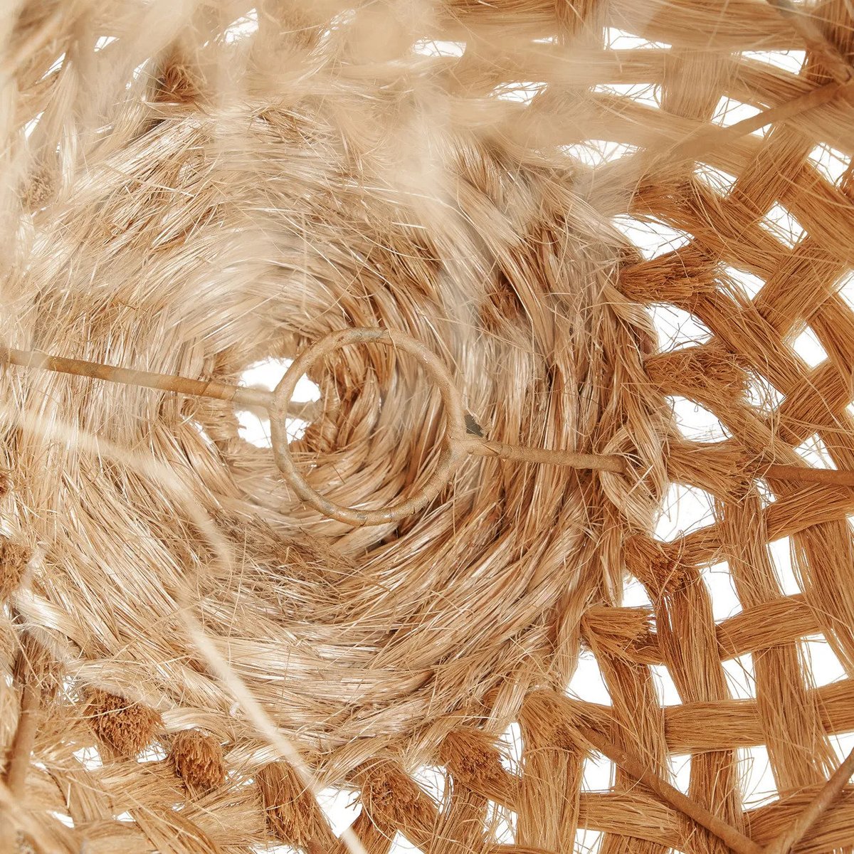 Suspension en herbe d’abaca JELLY FISH beige, BAZAR BIZAR