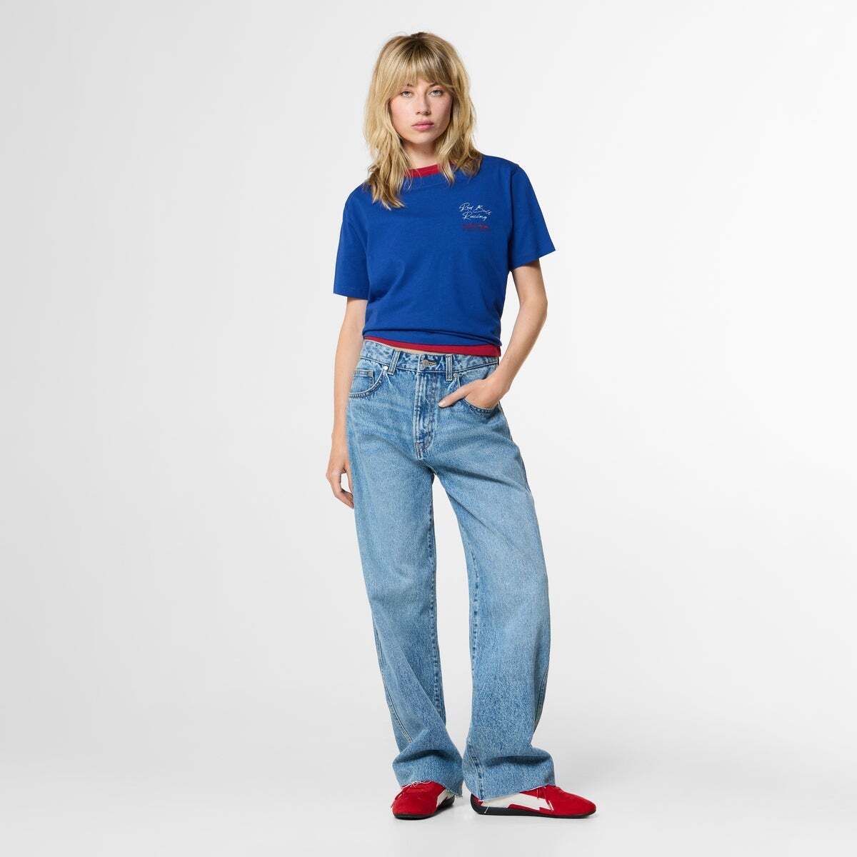 Red Bull Racing T-Shirt À Coupe Décontractée Avec Imprimé Au Dos bleu électrique, PEPE JEANS