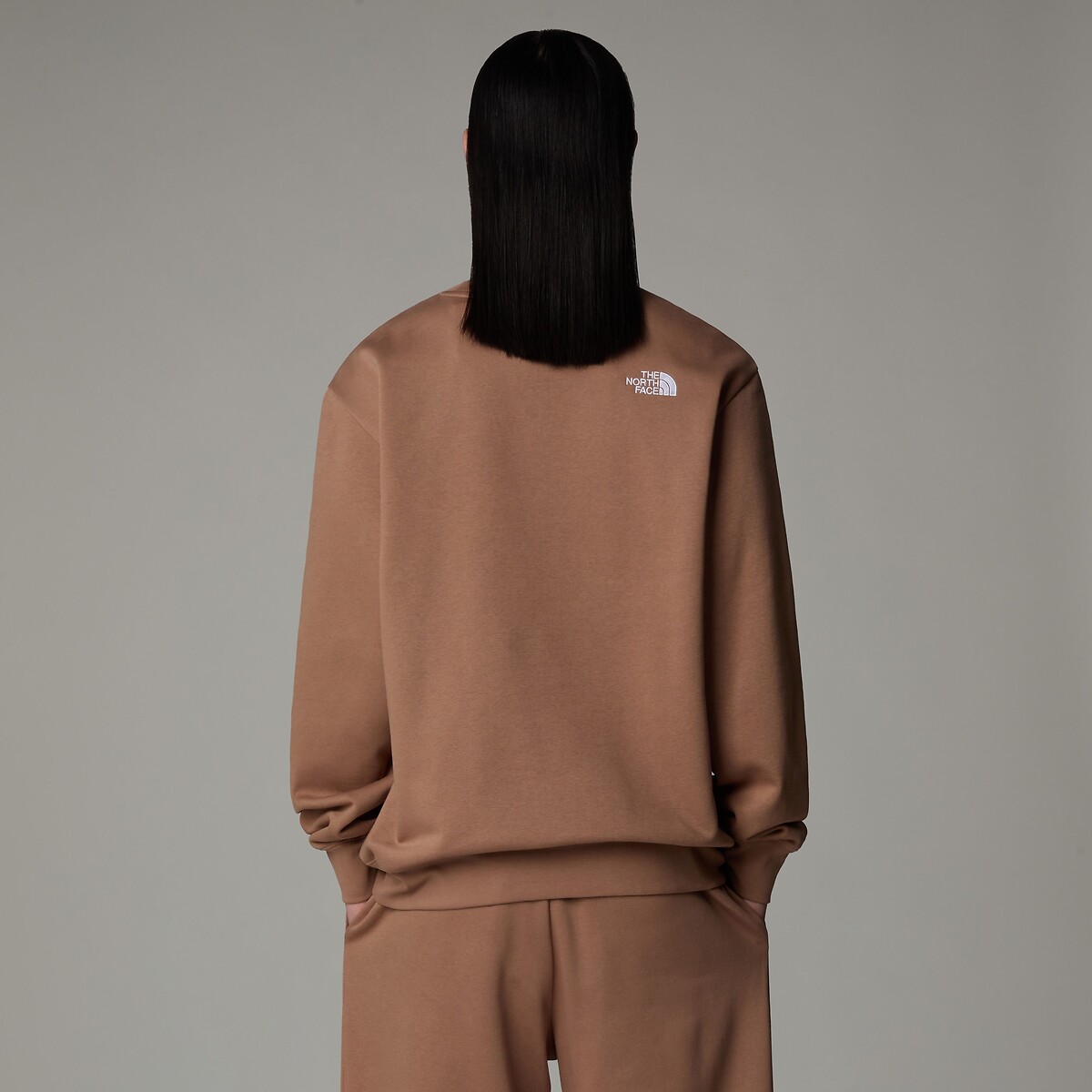 Sweat col rond oversize Essentiel marron, THE NORTH FACE
