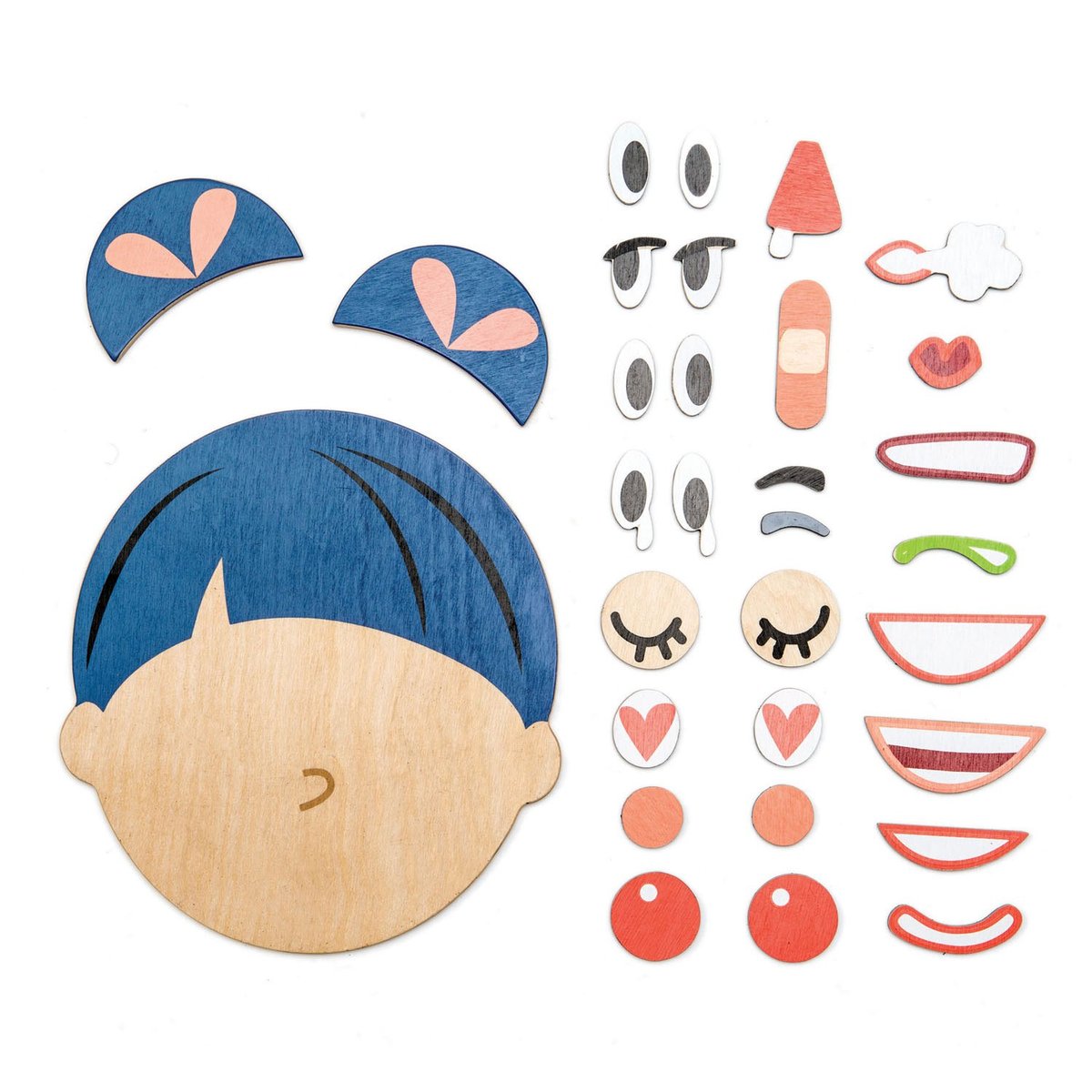 Puzzle magnétique émotions beige, TENDER LEAF TOYS