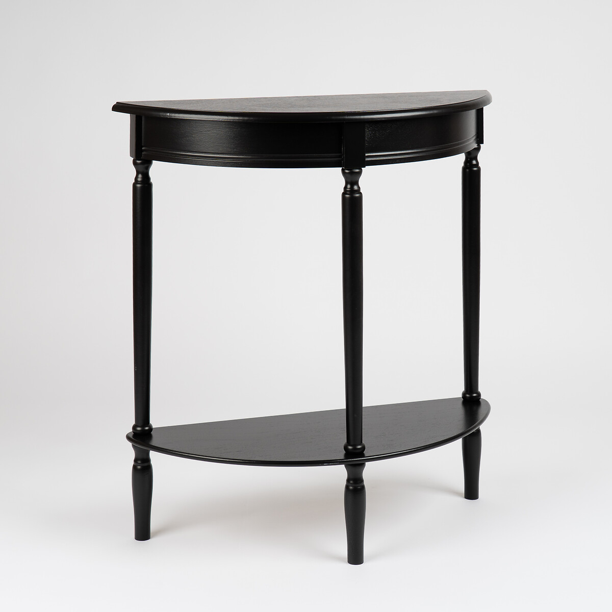 Amira Half Moon Side Table black, SO'HOME