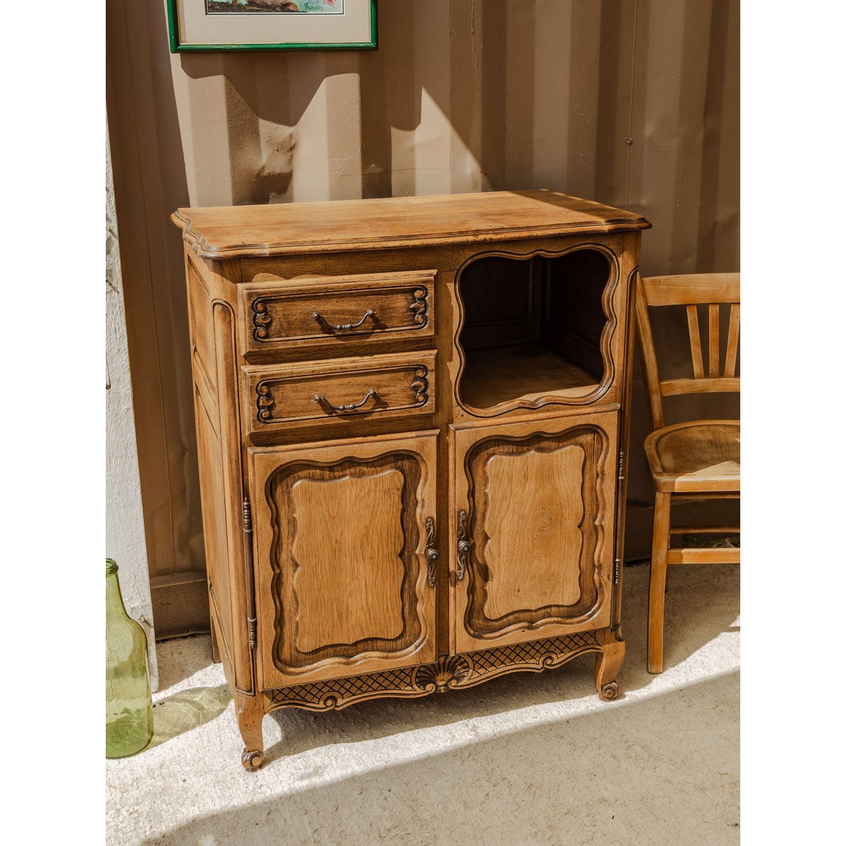 Buffet en bois Gilbert N°1545 - Bon état bois clair, DEBONGOUT