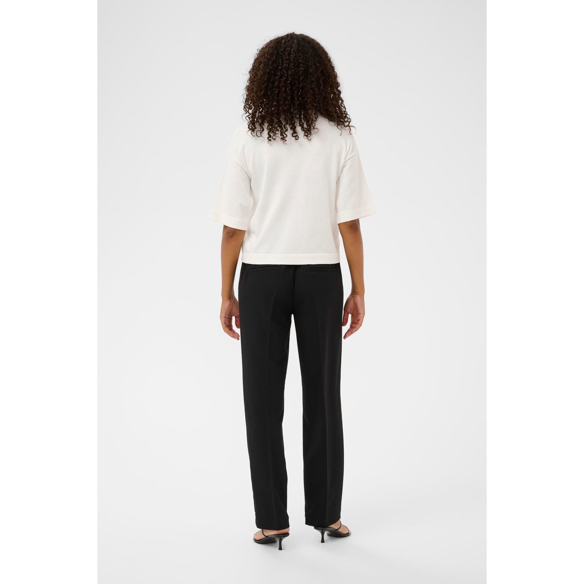 Pullover tricoté blanc, KAFFE