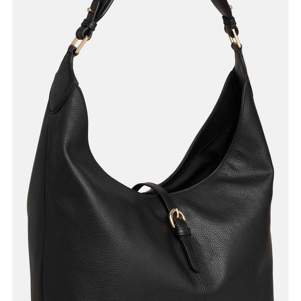 Sac à main louison cuir grainé noir, GALERIES LAFAYETTE