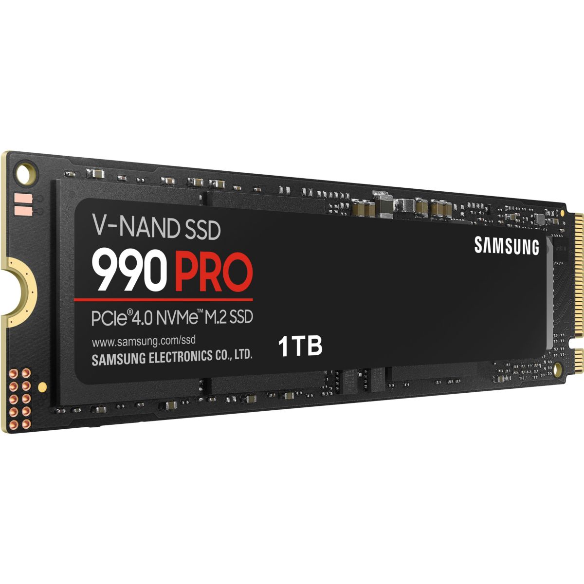 Disque SSD interne 1To 990 Pro PCIe 4.0 NVMe M.2 couleur unique, SAMSUNG