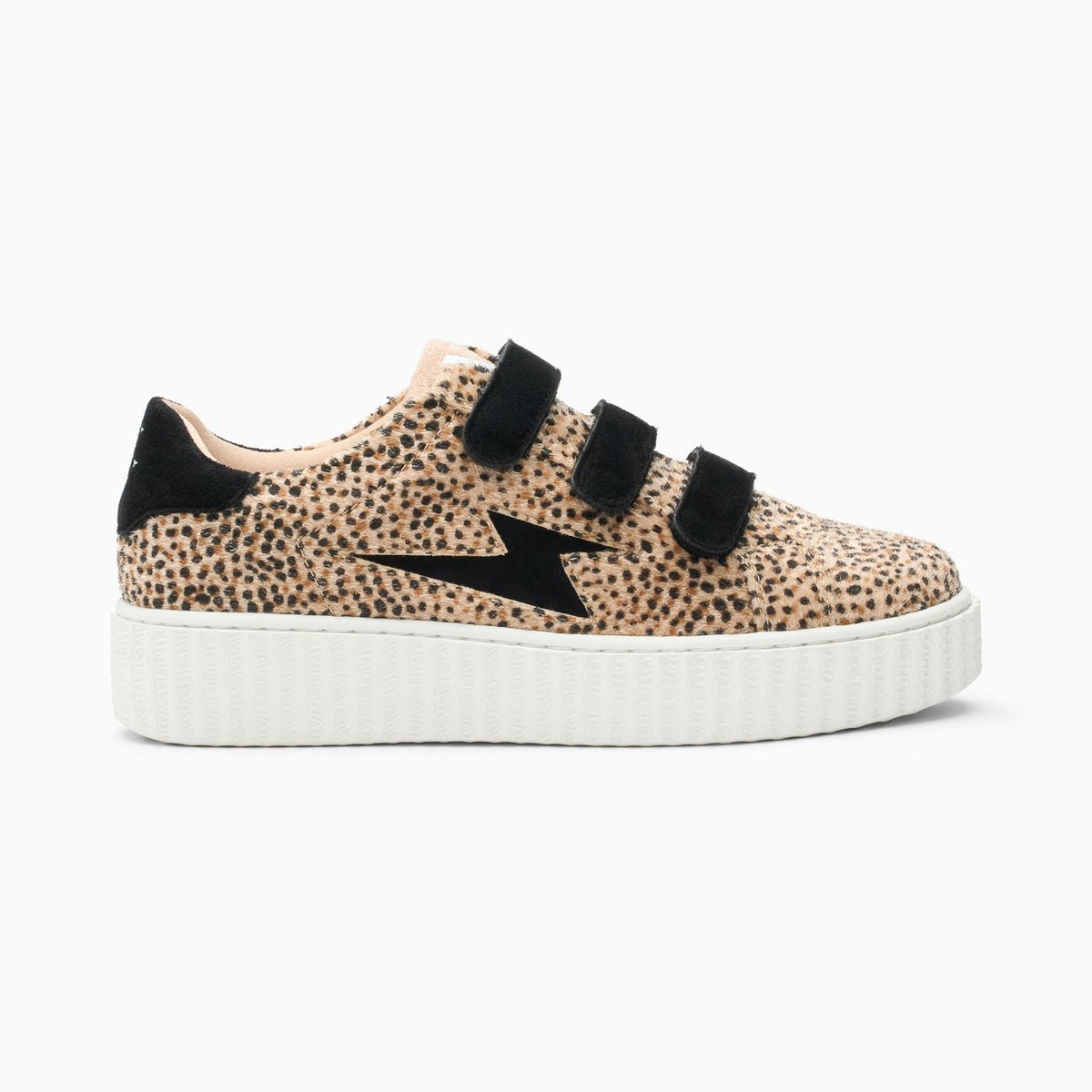 Baskets leopard en cuir multicolore Sacha La Redoute