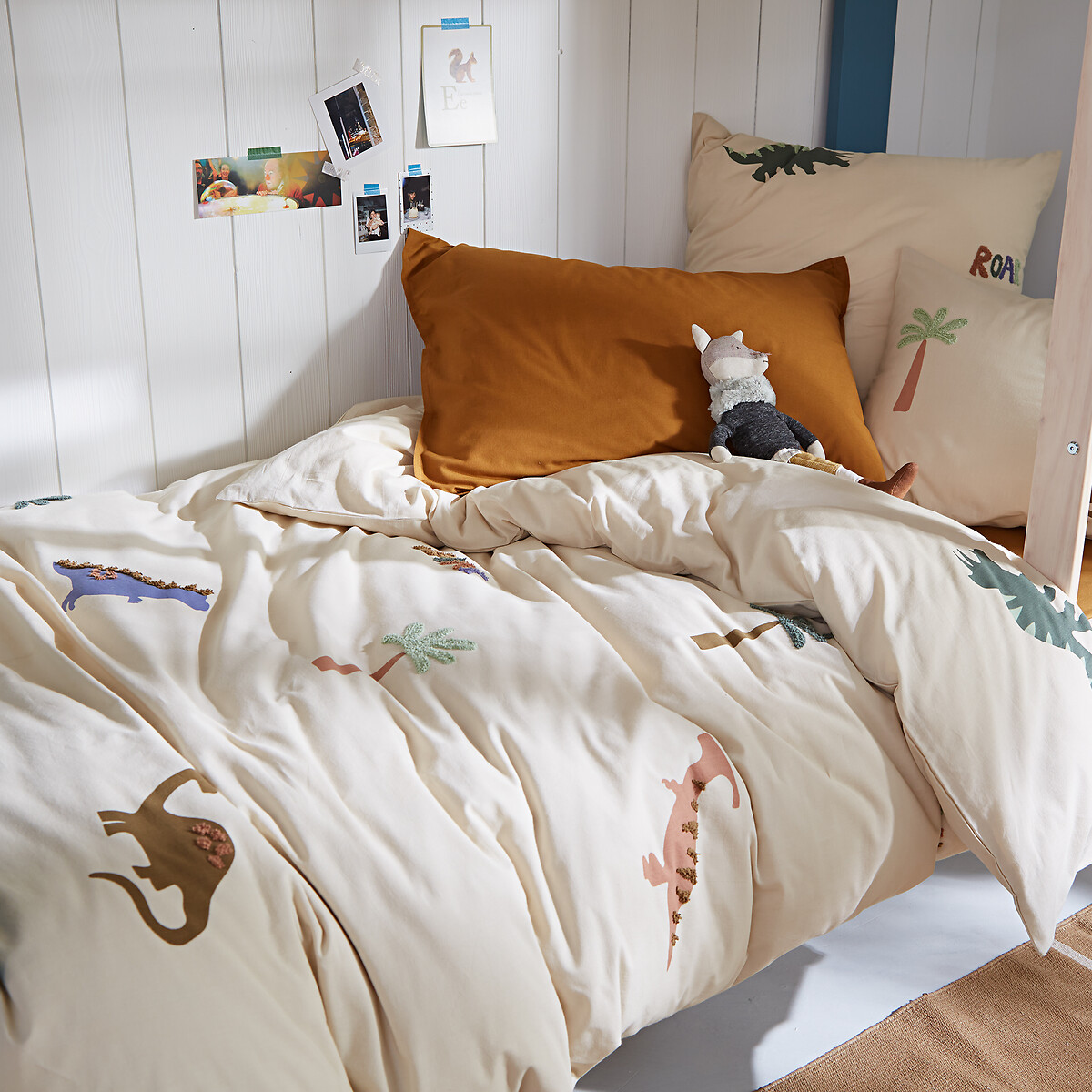 Housse de couette 50% coton recyclé, Alto imprimé, LA REDOUTE INTERIEURS