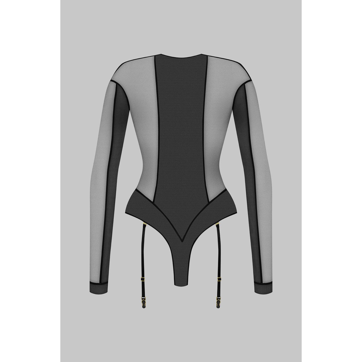 Body String Porte-Jarretelles L'AMOUREUSE noir, MAISON CLOSE