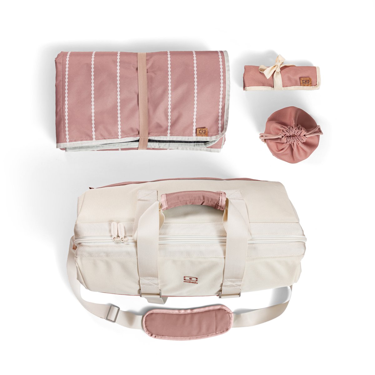 Le set pique-nique et outdoor, Escape et Matt rose moka, MONBENTO