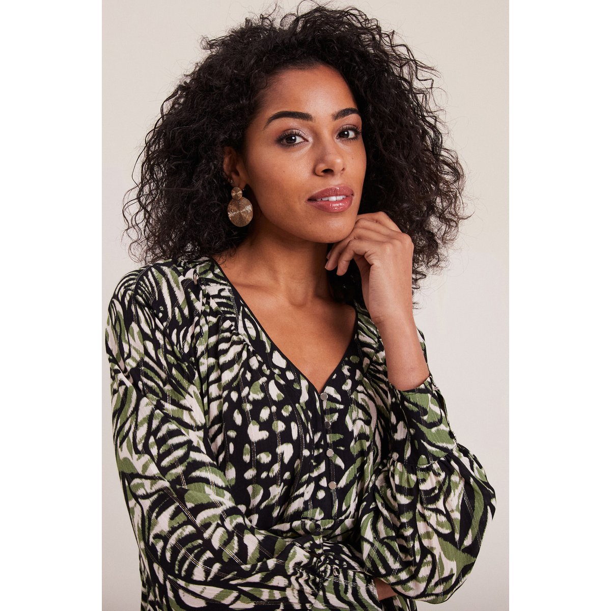Blouse manches longues vert, BREAL