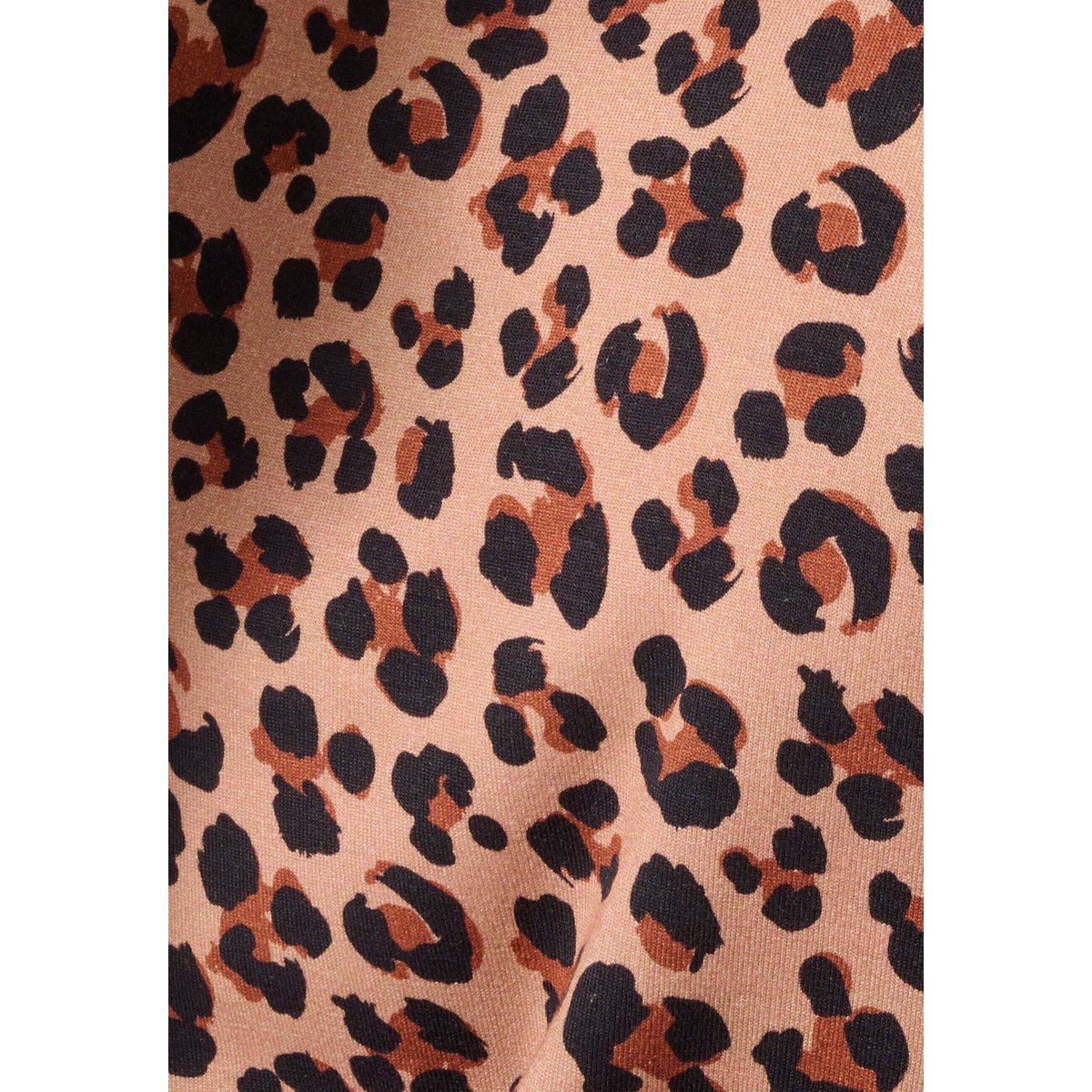 Sous pull col roulé marron beige animalier, DAMART