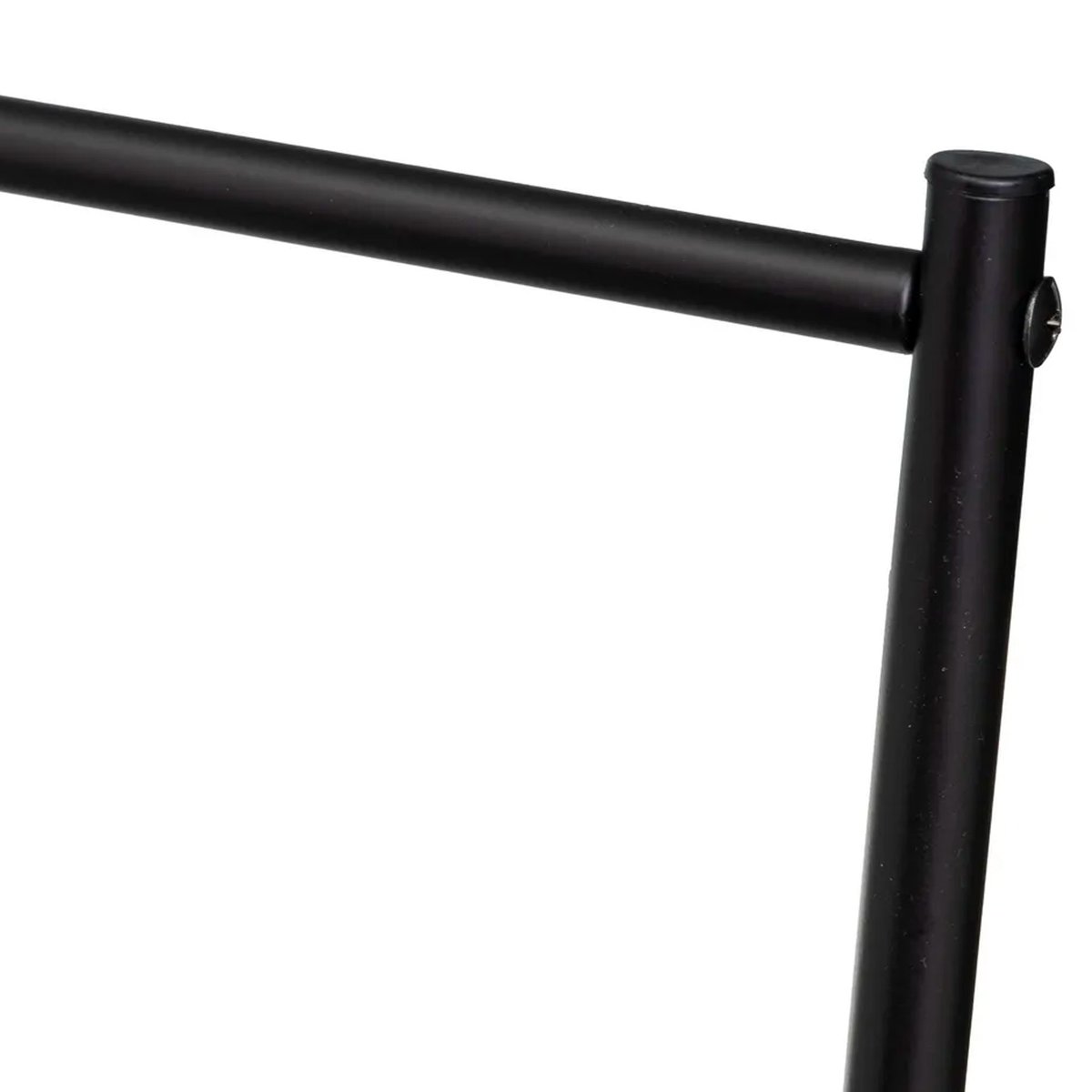 Porte serviette sur pied en métal noir 46x35x82cm noir, WADIGA