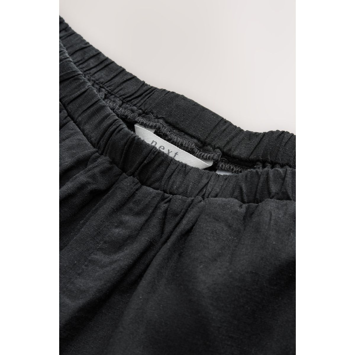 Short garçon en lin mélangé noir, NEXT